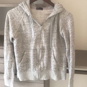Grey and black cotten hoodie